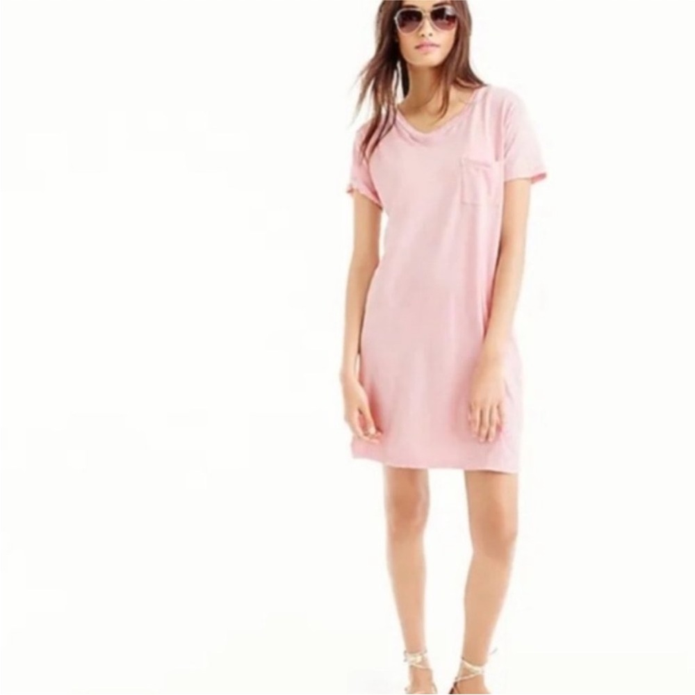 J.crew garmet dyed pink T-shirt dress / med/